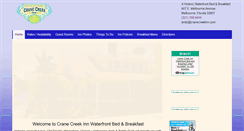 Desktop Screenshot of cranecreekinn.com